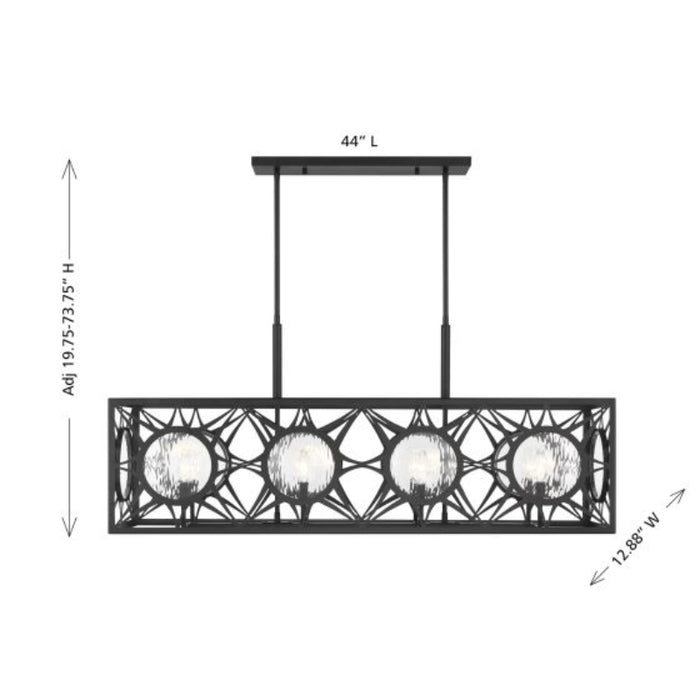 Savoy House 1-5066-8 Balfour 8-lt 44" Linear Chandelier