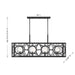 Savoy House 1-5066-8 Balfour 8-lt 44" Linear Chandelier