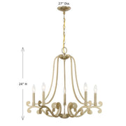 Savoy House 1-6096-5 Lombard 5-lt 27" Chandelier