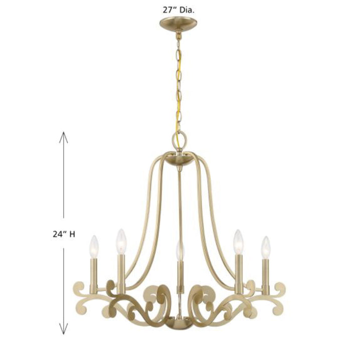 Savoy House 1-6096-5 Lombard 5-lt 27" Chandelier