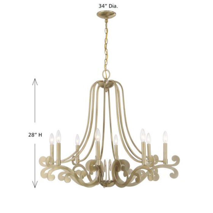 Savoy House 1-6097-8 Lombard 8-lt 34" Chandelier