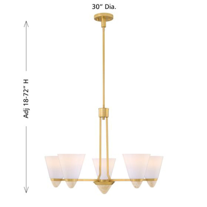 Savoy House 1-7265-5 Kohlman 5-lt 30" Chandelier