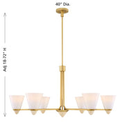Savoy House 1-7266-6 Kohlman 6-lt 40" Chandelier