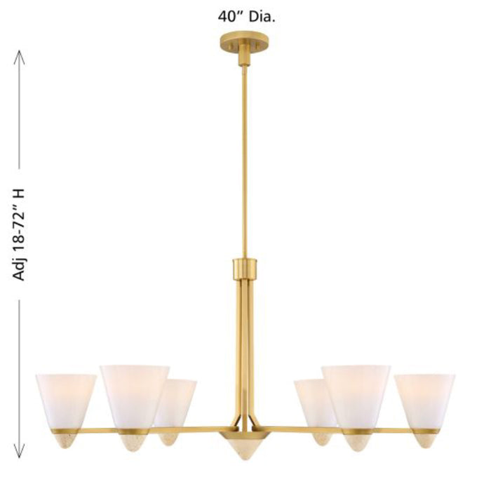 Savoy House 1-7266-6 Kohlman 6-lt 40" Chandelier