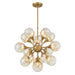Savoy House 1-7934-16 Matisse 16-lt 22" Chandelier - Warm Brass