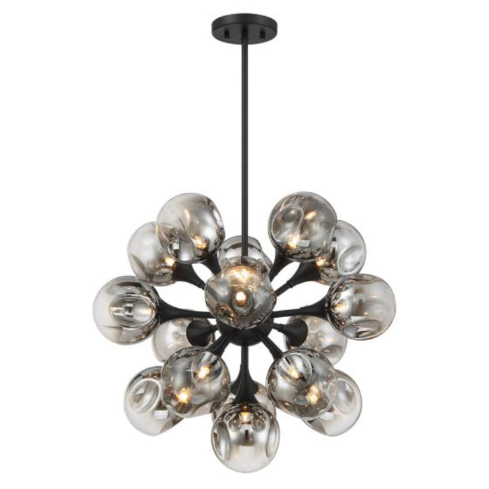 Savoy House 1-7934-16 Matisse 16-lt 22" Chandelier - Matte Black