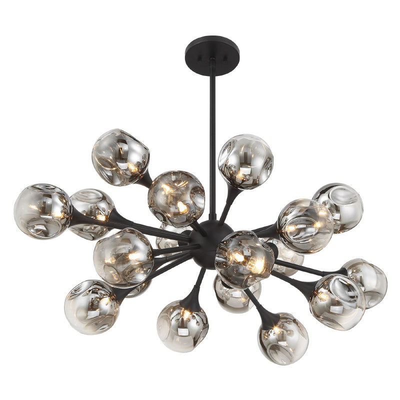 Savoy House 1-7935-18 Matisse 18-lt 21" Chandelier - Matte Black