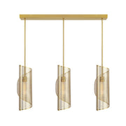 Savoy House 1-8031-3 Hillbourne 3-lt 38" Linear Chandelier - Warm Brass