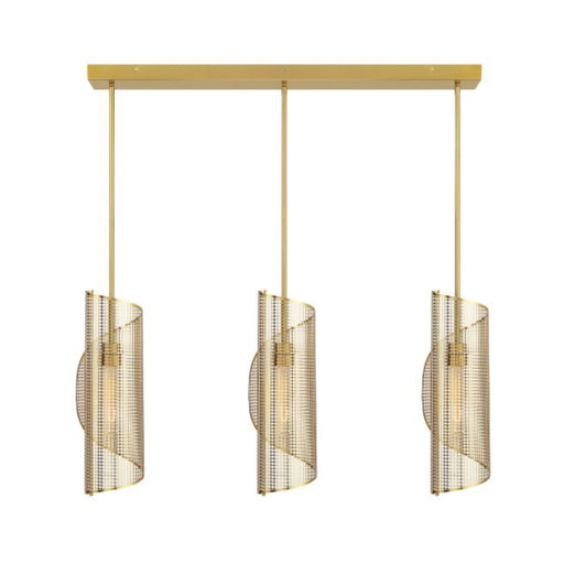 Savoy House 1-8031-3 Hillbourne 3-lt 38" Linear Chandelier - Warm Brass