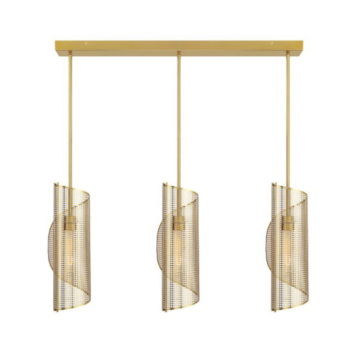 Savoy House 1-8031-3 Hillbourne 3-lt 38" Linear Chandelier - Warm Brass