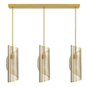 Savoy House 1-8031-3 Hillbourne 3-lt 38" Linear Chandelier - Warm Brass
