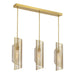 Savoy House 1-8031-3 Hillbourne 3-lt 38" Linear Chandelier - Warm Brass