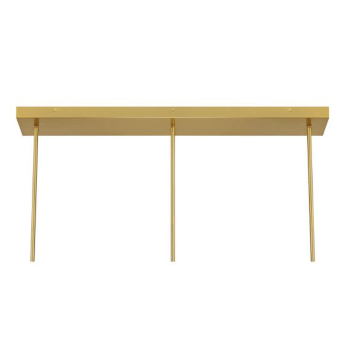 Savoy House 1-8031-3 Hillbourne 3-lt 38" Linear Chandelier - Warm Brass