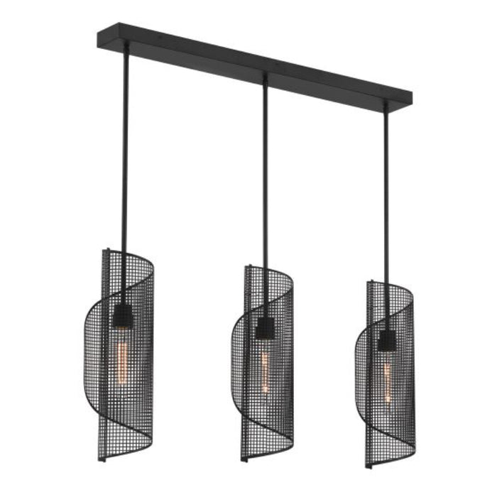 Savoy House 1-8031-3 Hillbourne 3-lt 38" Linear Chandelier - Matte Black
