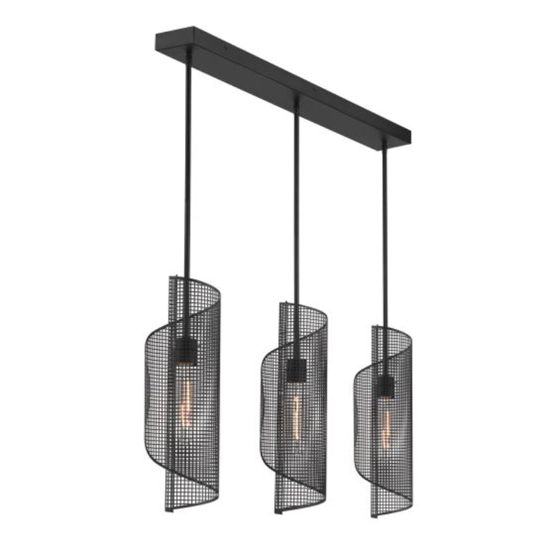 Savoy House 1-8031-3 Hillbourne 3-lt 38" Linear Chandelier - Matte Black