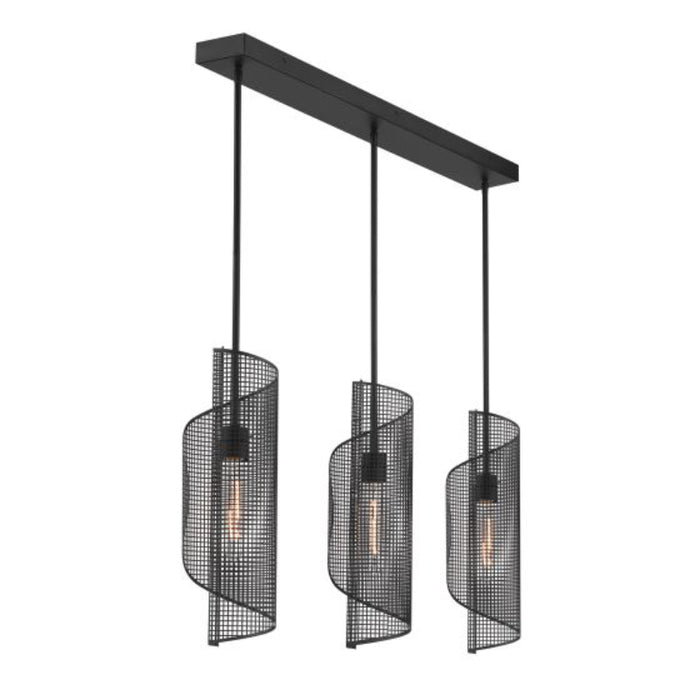 Savoy House 1-8031-3 Hillbourne 3-lt 38" Linear Chandelier - Matte Black