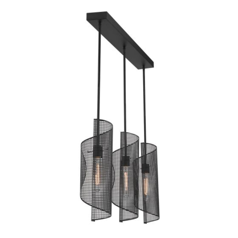 Savoy House 1-8031-3 Hillbourne 3-lt 38" Linear Chandelier - Matte Black