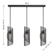 Savoy House 1-8031-3 Hillbourne 3-lt 38" Linear Chandelier