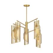 Savoy House 1-8032-5 Hillbourne 5-lt 28" Chandelier - Warm Brass