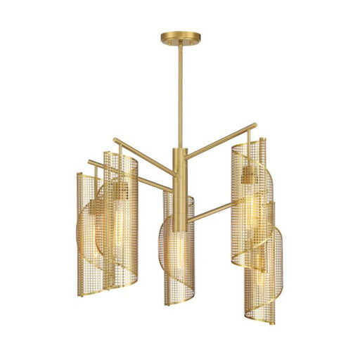 Savoy House 1-8032-5 Hillbourne 5-lt 28" Chandelier - Warm Brass