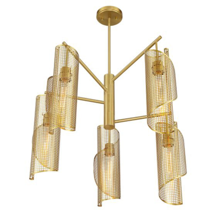 Savoy House 1-8032-5 Hillbourne 5-lt 28" Chandelier - Warm Brass