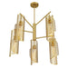 Savoy House 1-8032-5 Hillbourne 5-lt 28" Chandelier - Warm Brass