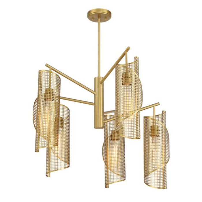 Savoy House 1-8032-5 Hillbourne 5-lt 28" Chandelier - Warm Brass