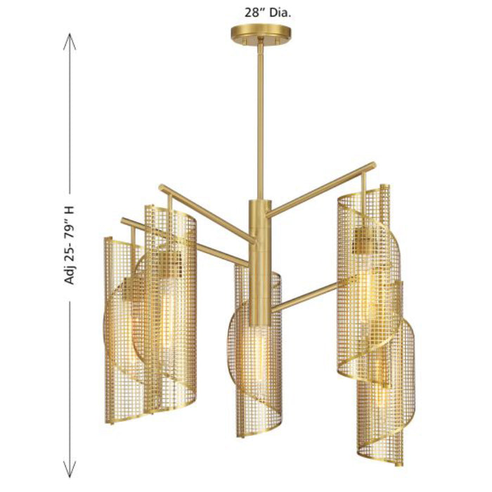 Savoy House 1-8032-5 Hillbourne 5-lt 28" Chandelier