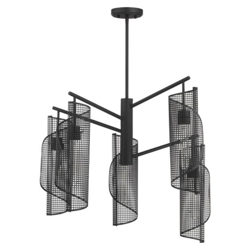 Savoy House 1-8032-5 Hillbourne 5-lt 28" Chandelier - Matte Black