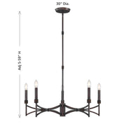 Savoy House 1-8167-5 Gardner 5-lt 30" Chandelier