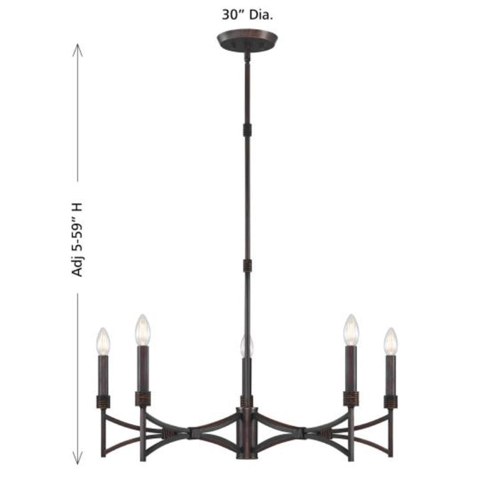 Savoy House 1-8167-5 Gardner 5-lt 30" Chandelier