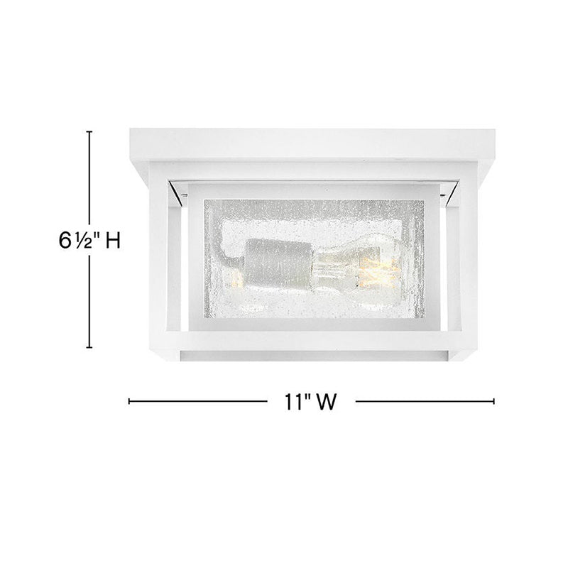 Hinkley 1003 Republic 2-lt 11" LED Outdoor Flush Mount