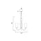Maxim 10043 Logan 3-lt 17" Chandelier