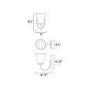Maxim 10051 Logan 1-lt 9" Tall Wall Sconce