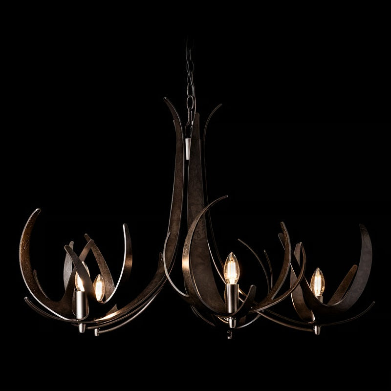 Hubbardton Forge 101325 Caribou 5-lt 41" Chandelier