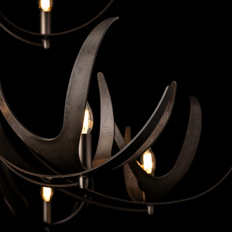 Hubbardton Forge 101326 Caribou 9-lt 49" Tiered Chandelier