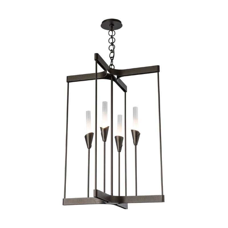 Hubbardton Forge 101700 Lilium 4-lt 24" Chandelier - Oil Rubbed Bronze