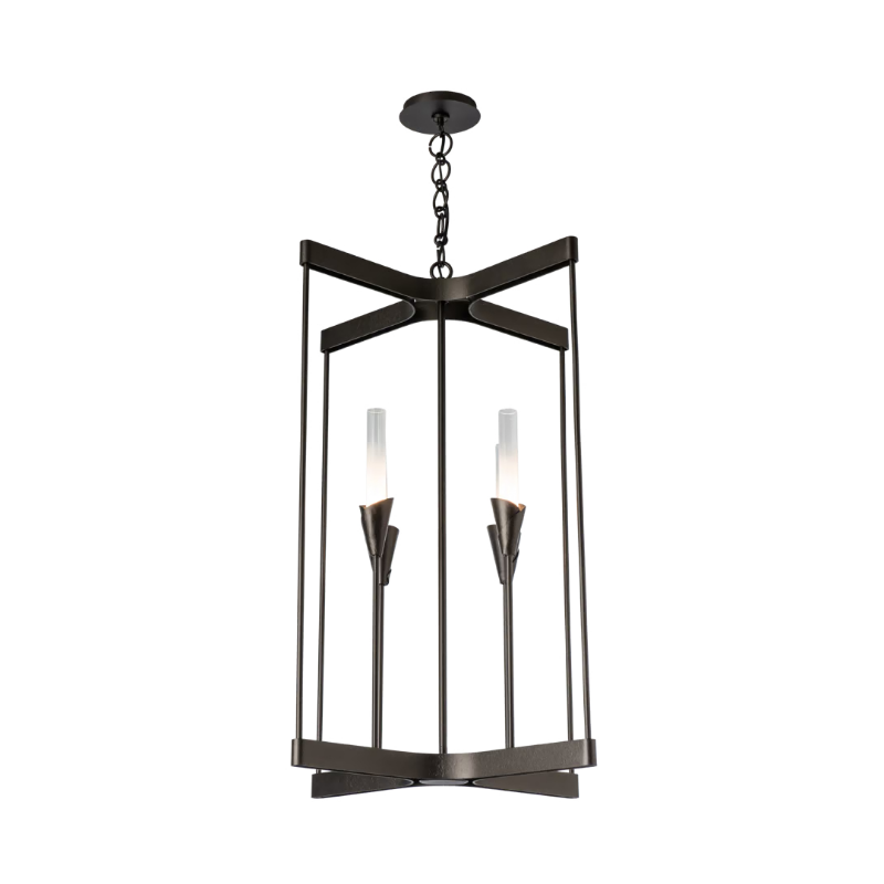 Hubbardton Forge 101700 Lilium 4-lt 24" Chandelier - Oil Rubbed Bronze
