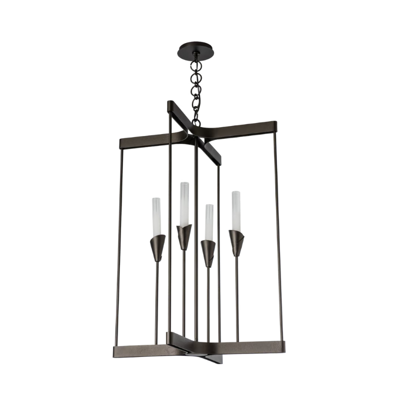 Hubbardton Forge 101700 Lilium 4-lt 24" Chandelier - Oil Rubbed Bronze