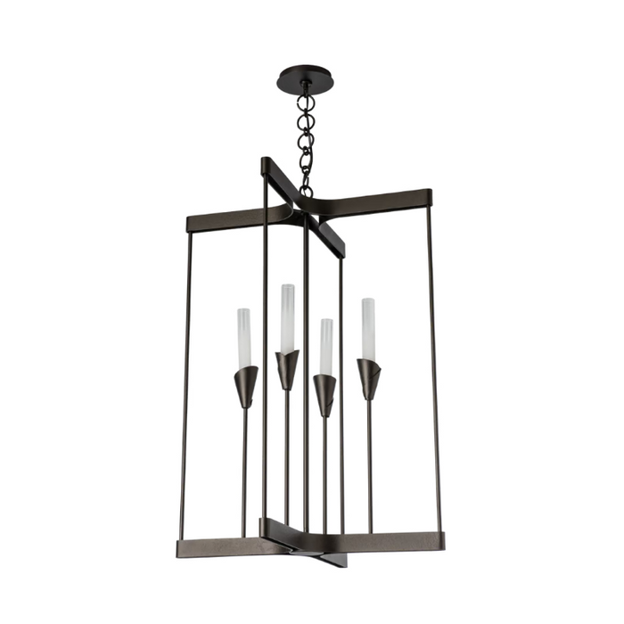 Hubbardton Forge 101700 Lilium 4-lt 24" Chandelier - Oil Rubbed Bronze