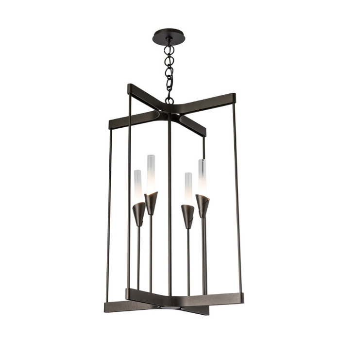 Hubbardton Forge 101700 Lilium 4-lt 24" Chandelier - Oil Rubbed Bronze