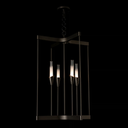 Hubbardton Forge 101700 Lilium 4-lt 24" Chandelier - Oil Rubbed Bronze