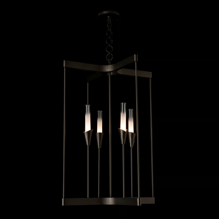 Hubbardton Forge 101700 Lilium 4-lt 24" Chandelier - Oil Rubbed Bronze