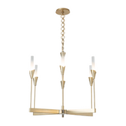 Hubbardton Forge 101702 Lilium 6-lt 30" Chandelier - Modern Brass