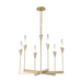 Hubbardton Forge 101702 Lilium 6-lt 30" Chandelier - Modern Brass