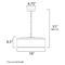 Maxim 10224 Prime 3-lt 16" LED Pendant
