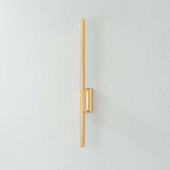 Hudson Valley 1027 Bernard 1-lt 27" Tall LED Wall Sconce - Aged Brass