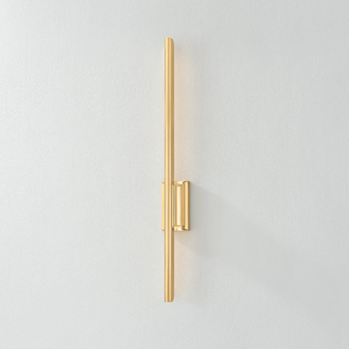 Hudson Valley 1027 Bernard 1-lt 27" Tall LED Wall Sconce - Aged Brass