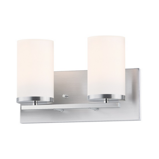 Maxim 10282 Lateral 2-lt 12" Bath Vanity - Satin Nickel