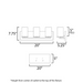 Maxim 10283 Lateral 3-lt 20" Bath Vanity